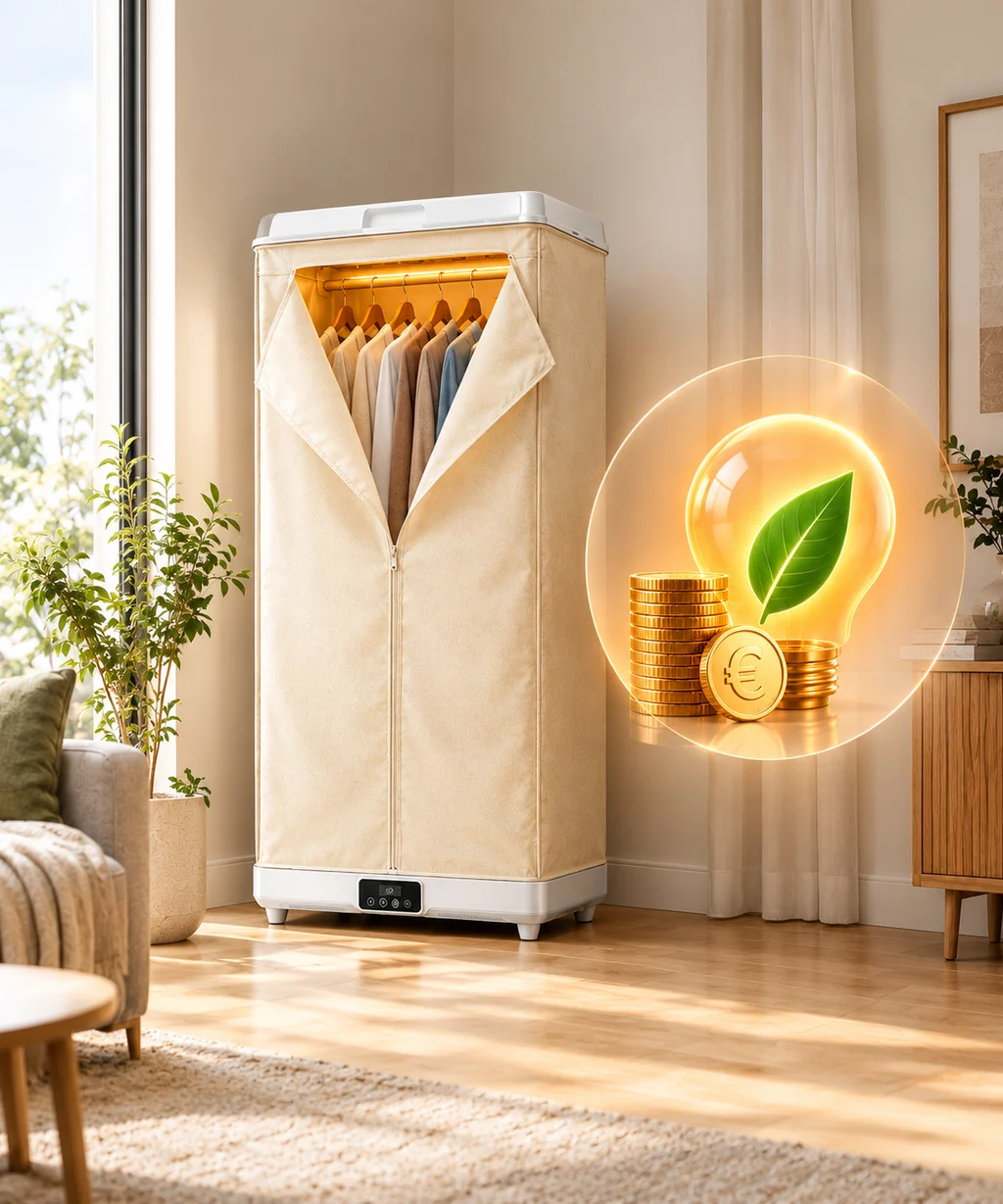 Asciugatrice compatta a basso consumo